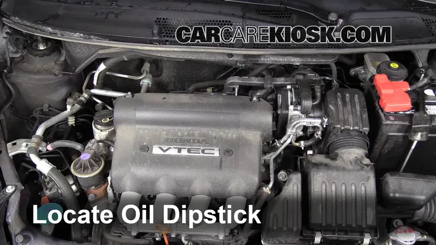 2008 Honda Fit 1.5L 4 Cyl. Oil Check Oil Level